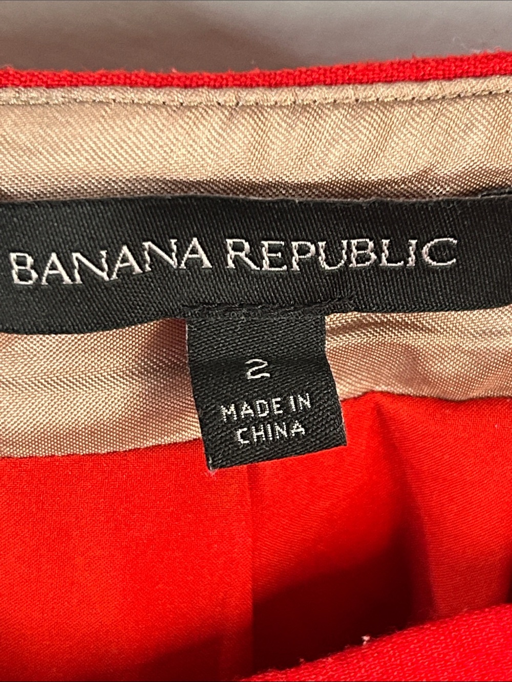 Banana Republic Stylish Bold Red Box Pleated Full A-Line Skirt - Picture 6 of 11